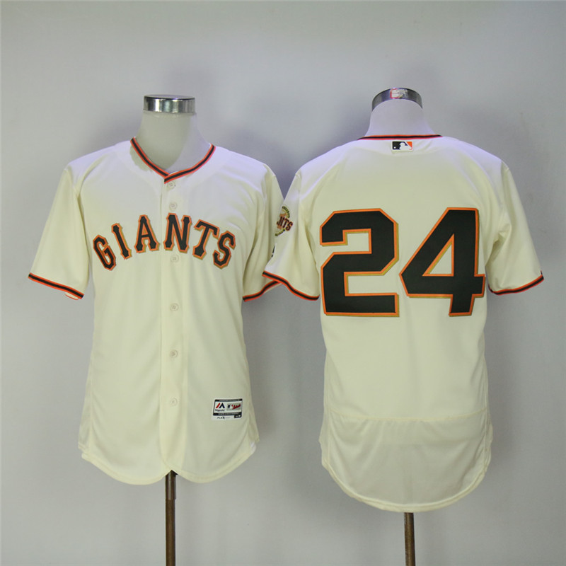 Men's San Franciscoc Giants #24 Willie Mays Cream Flexbase Stitched MLB Jersey